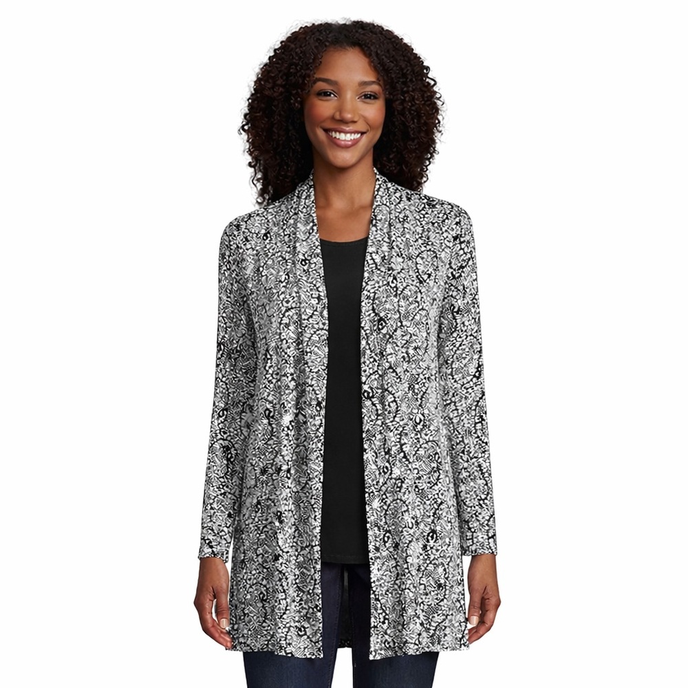 Lands End Lightweight Long Sleeve
Open Cardigan With Pockets Small Petite